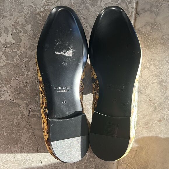 Versace Baroque Print Smoking Slippers Slip-On, New, Size EU 43 - Picture 7 of 13